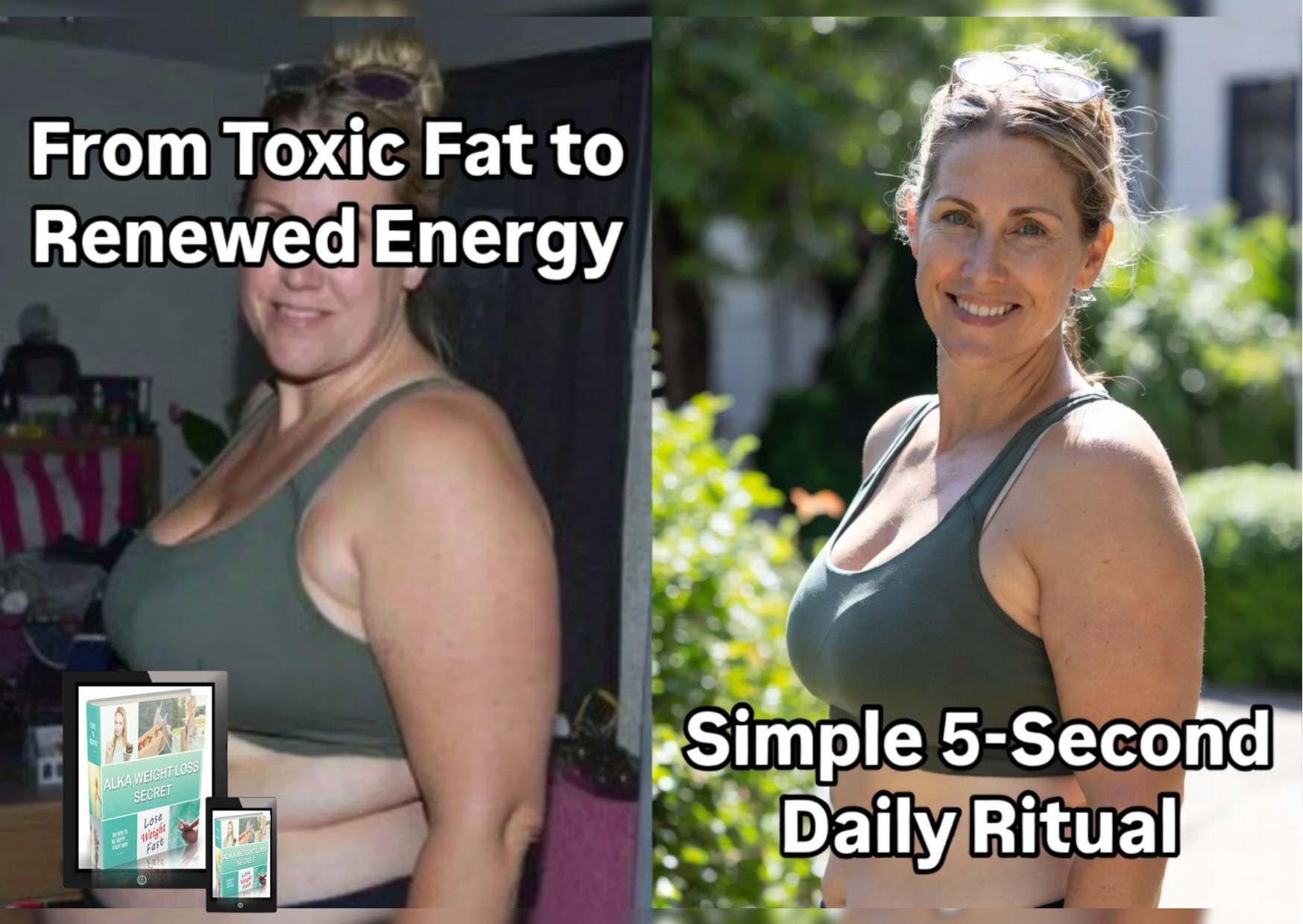 Before and after Alka Weight Loss Secret